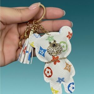 Multicolor Designer Bear Keychain